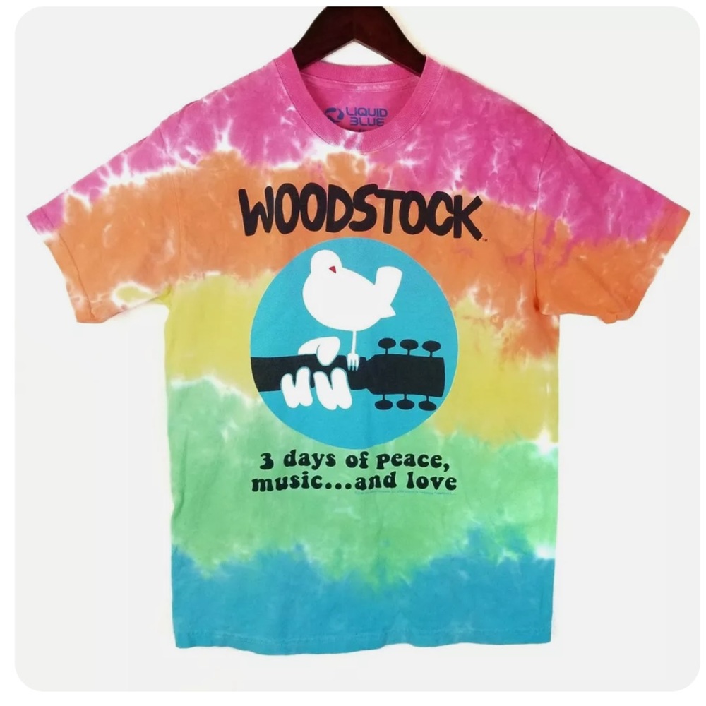 ☮️ NWOT Tie-dye Woodstock t-shirt Size L